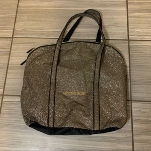 Victoria’s Secret Gold Glitter Tote